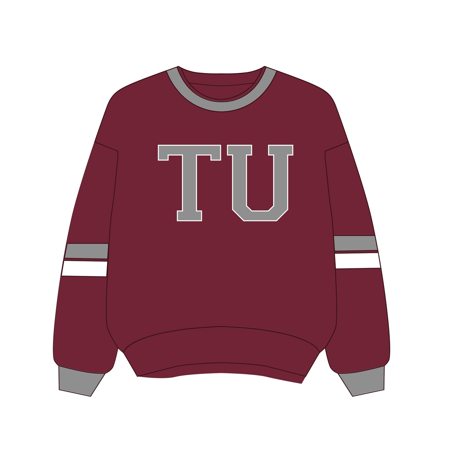 The Virginia Varsity Crewneck Troy | Youth Deep Red