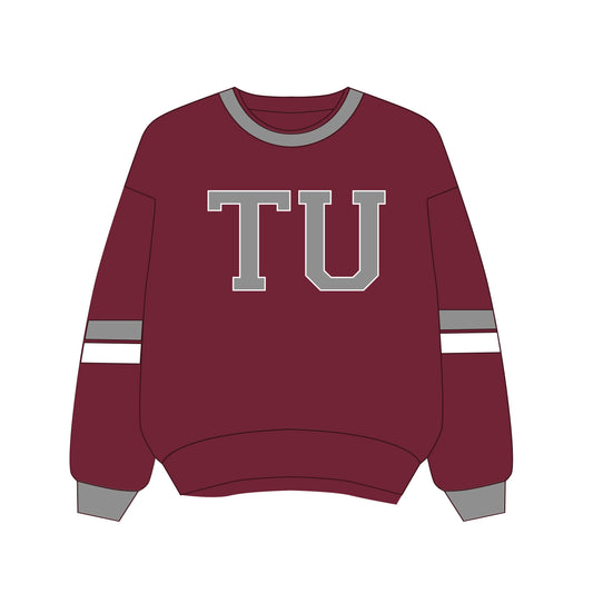 The Virginia Varsity Crewneck Troy | Deep Red