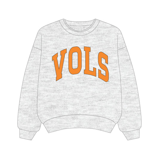 The Olivia Oversized Crewneck Tennessee | Ash