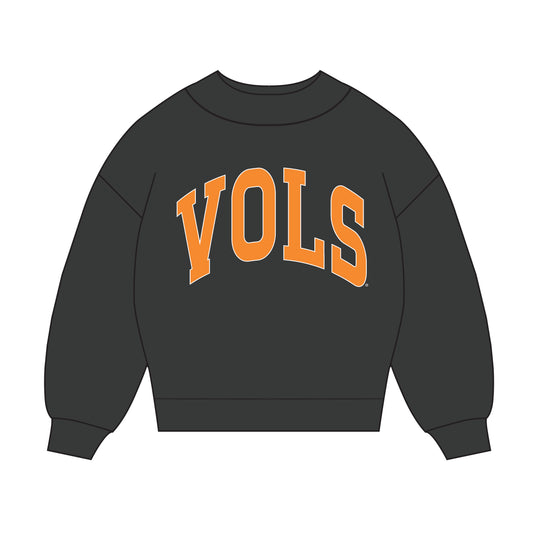 The Madi Classic Mockneck VOLS Applique | Graphite