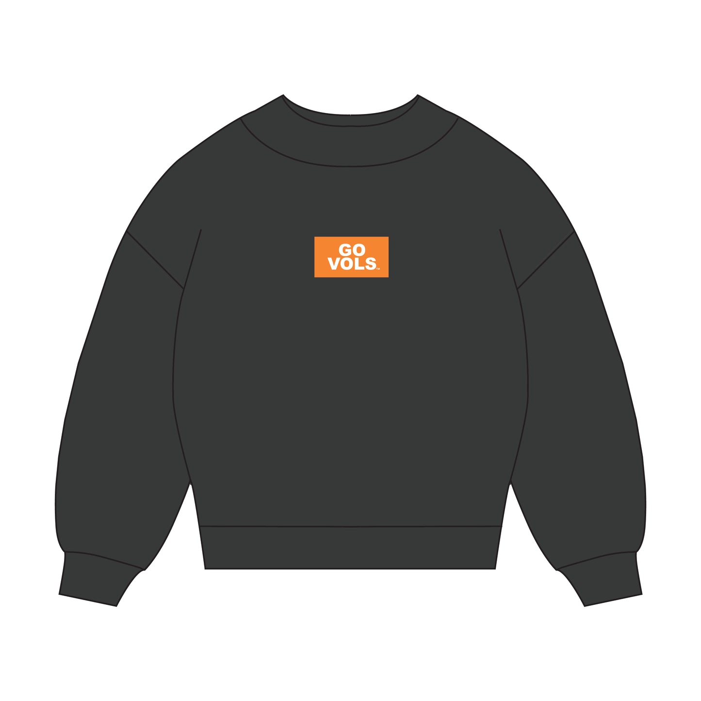The Mary Mockneck Go Vols Woven Label | Graphite