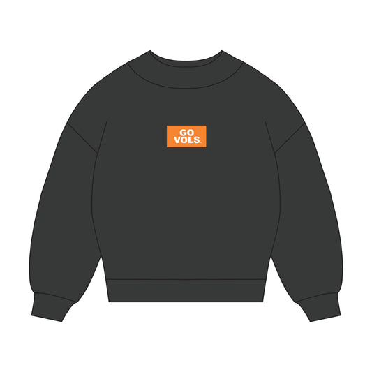 The Mary Mockneck Go Vols Woven Label | Youth Graphite