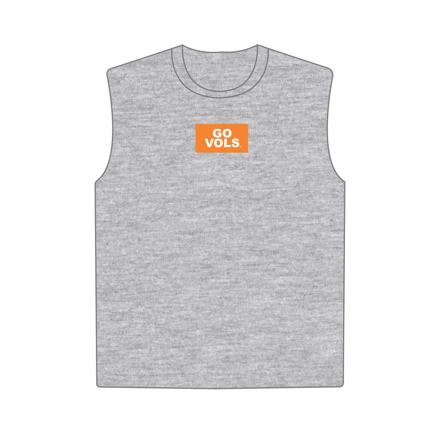 The Anna Active Tank Go Vols Woven Label | Youth Heather Grey