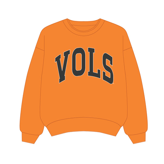 The Olivia Oversized Crewneck Tennessee | Bright Orange