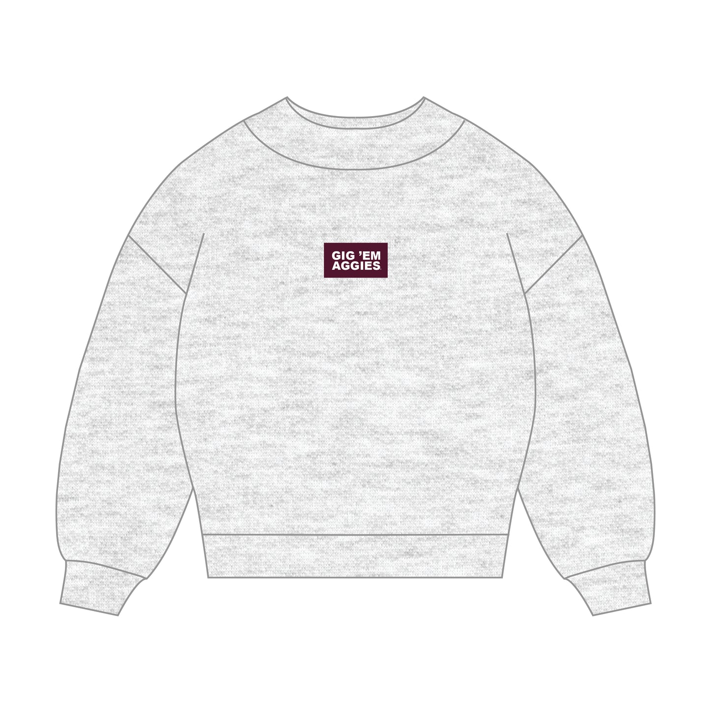 The Mary Mockneck Gig 'Em Aggies Woven Label | Youth Ash