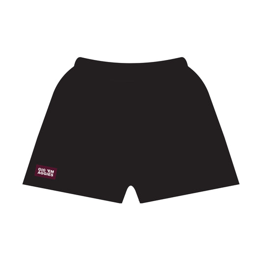 The Becca Shorts Gig 'Em Aggies Woven Label | Youth Black