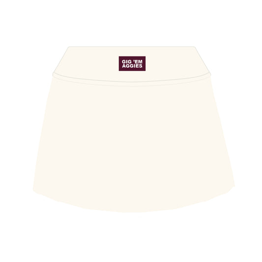 The Alli Tennis Skort Gig 'Em Aggies Woven Label | Youth Bone