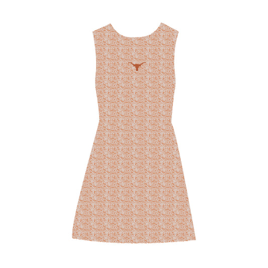 The Grace Pattern Dress Texas | Toddler/Youth Burnt Orange