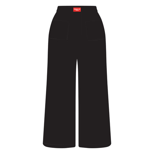 The Ava Airy Pants Wreck 'Em Tech Woven Label | Black
