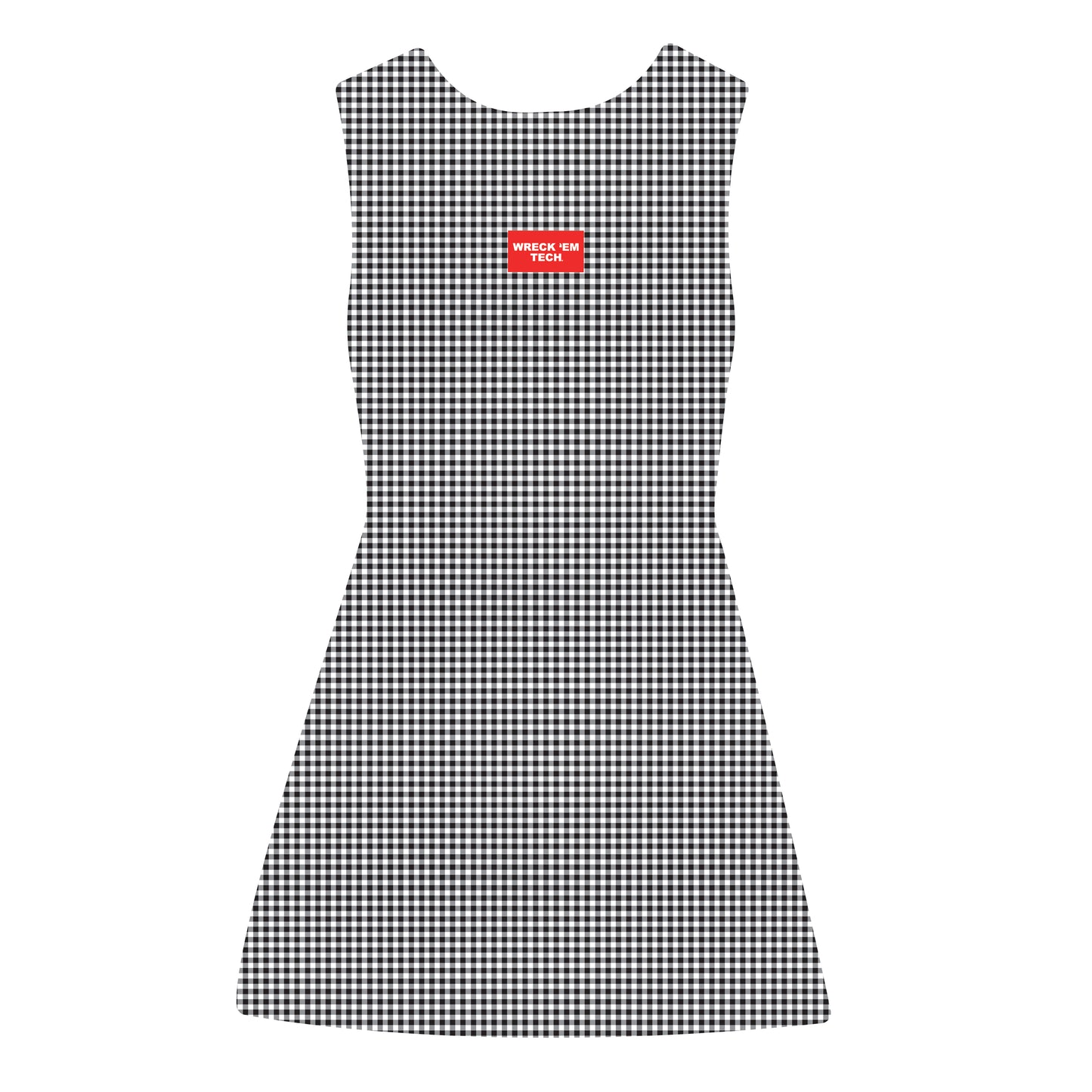 The Grace Gingham Dress Wreck 'Em Tech Woven Label | Black