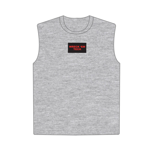 The Anna Active Tank Wreck 'Em Tech Woven Label | Youth Heather Grey