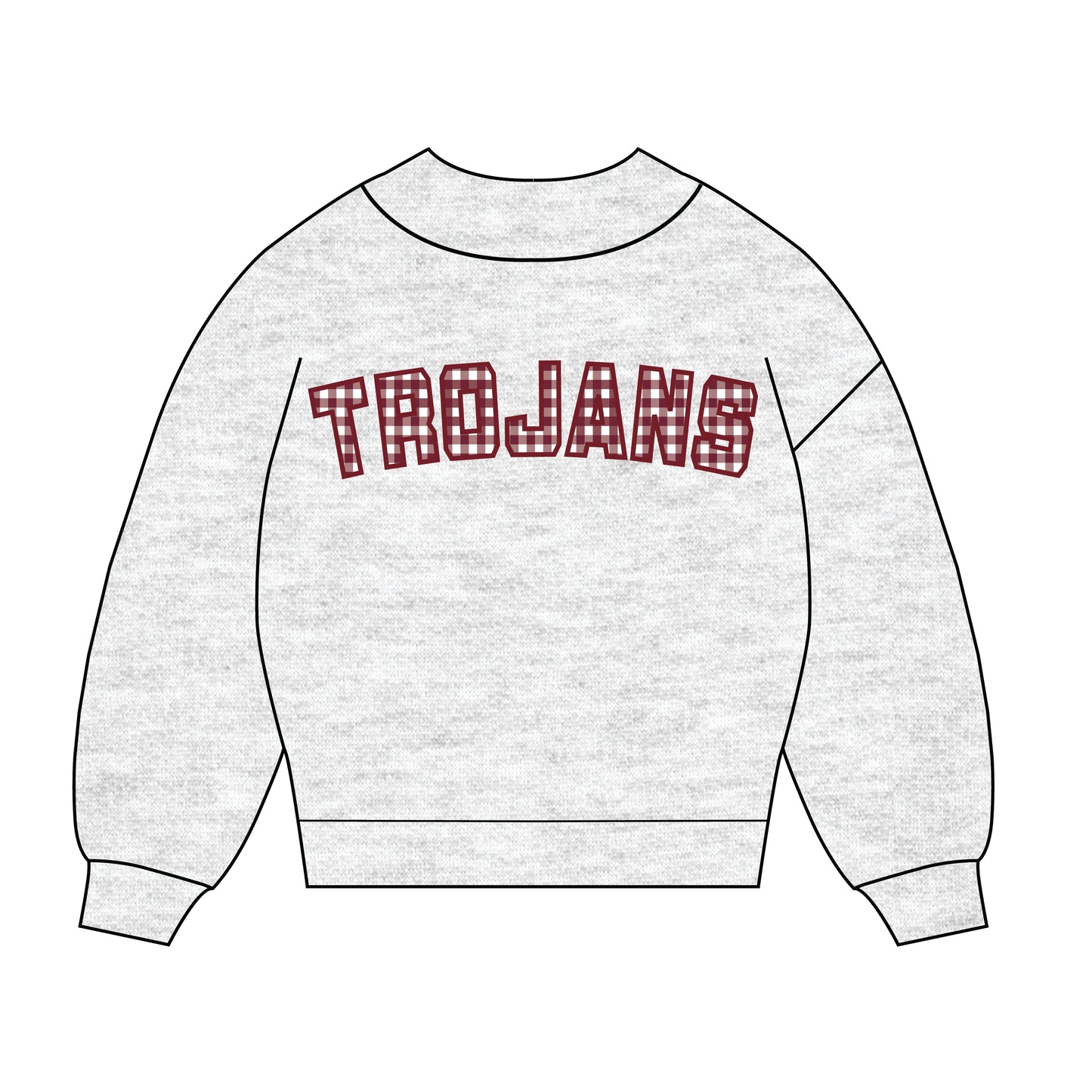 The Mallory Gingham Mockneck Troy | Ash
