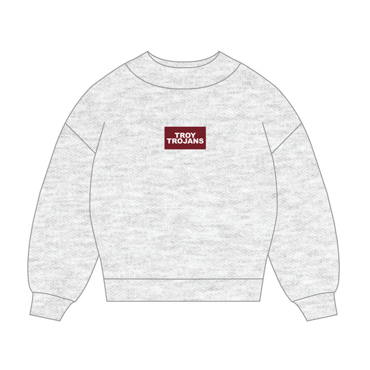 The Mary Mockneck Troy Trojans Woven Label | Ash