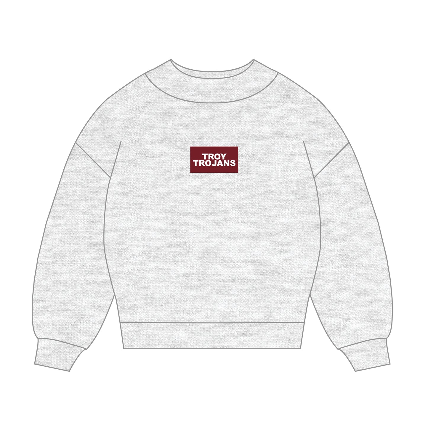The Mary Mockneck Troy Trojans Woven Label | Youth Ash