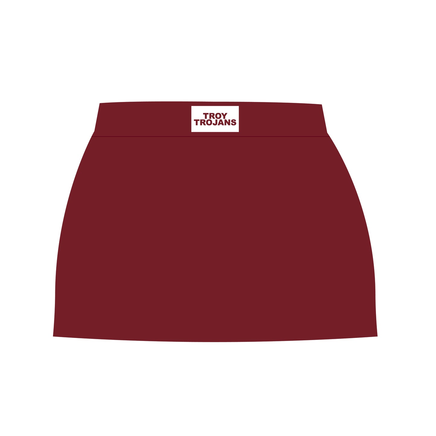 The Hayden High Waisted Skort Troy Trojans Woven Label | Deep Red