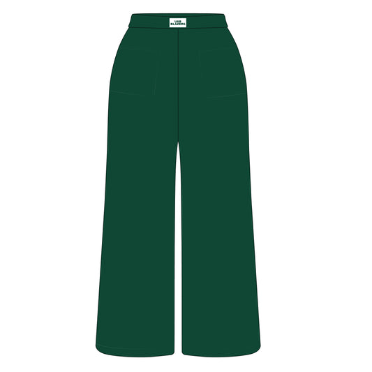 The Ava Airy Pants UAB Blazers Woven Label | Green