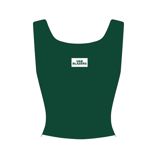 The Alli Airy Tank UAB Blazers Woven Label | Green