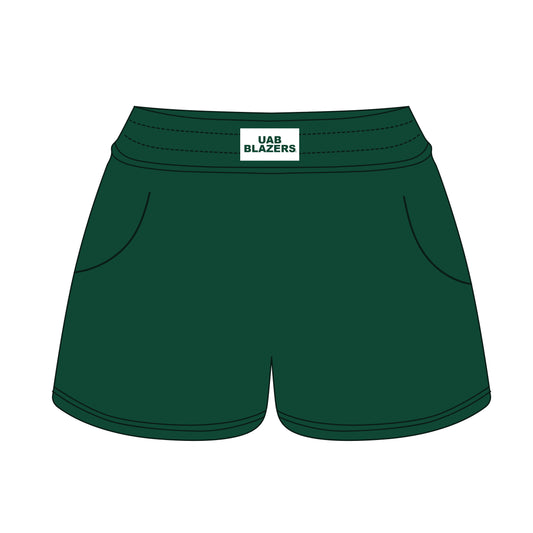 The Ava Airy Shorts UAB Blazers Woven Label | Green