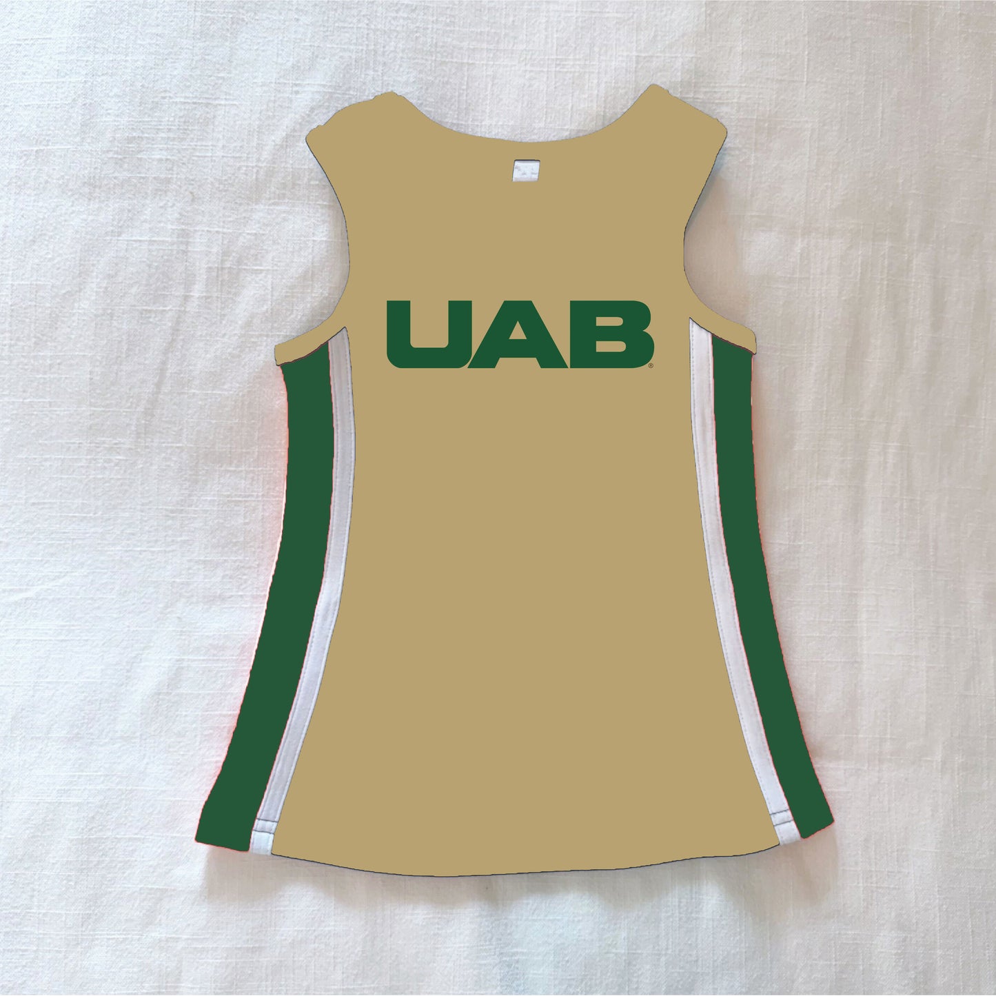 The Power Stripe Cheer Dress UAB | Youth Vegas Gold