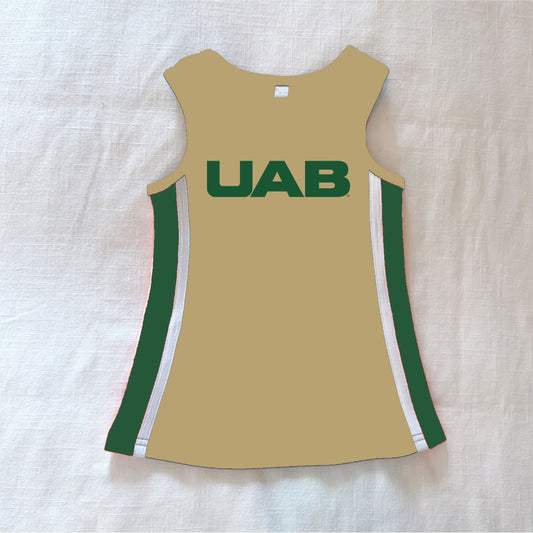 The Power Stripe Cheer Dress UAB | Youth Vegas Gold