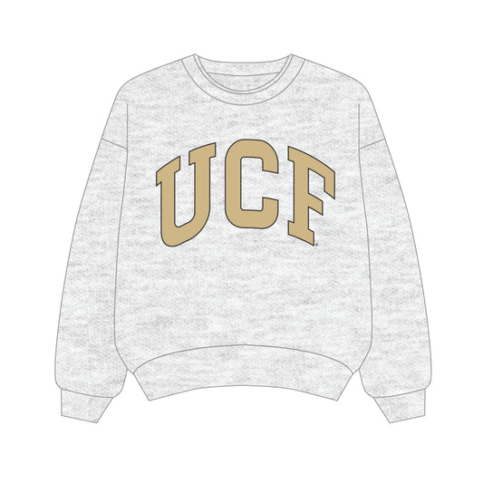 The Olivia Oversized Crewneck UCF | Youth Ash