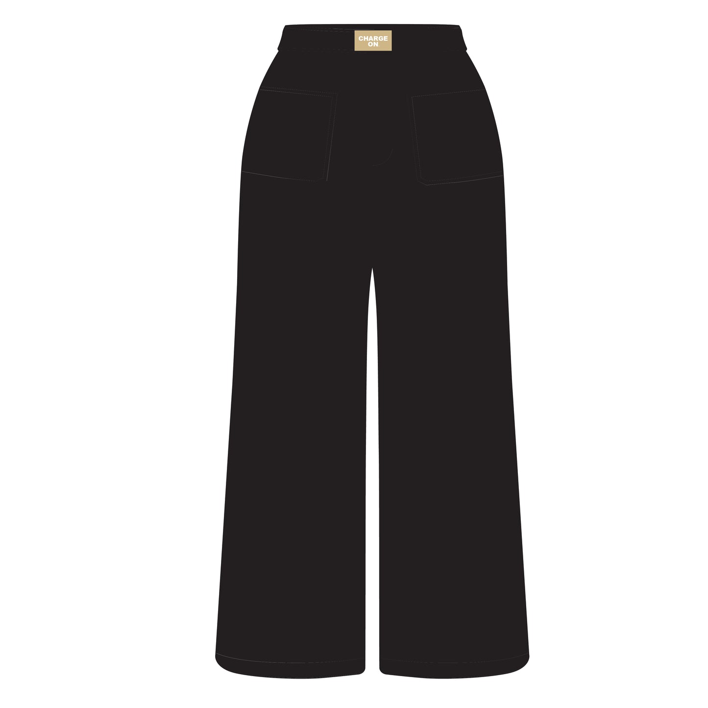 The Ava Airy Pants Charge On Woven Label | Youth Black