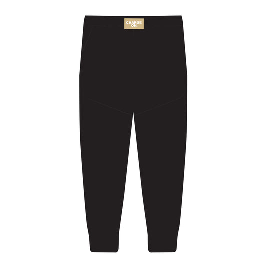 The Becca Joggers Charge On Woven Label | Black