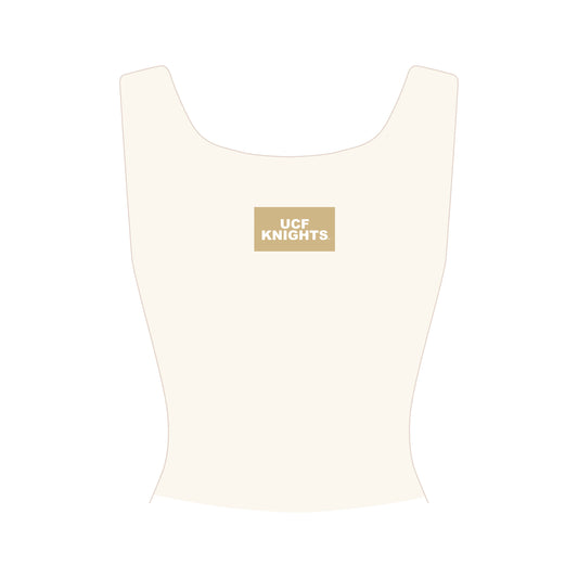 The Alli Ribbed Tank UCF Knights Woven Label | Bone