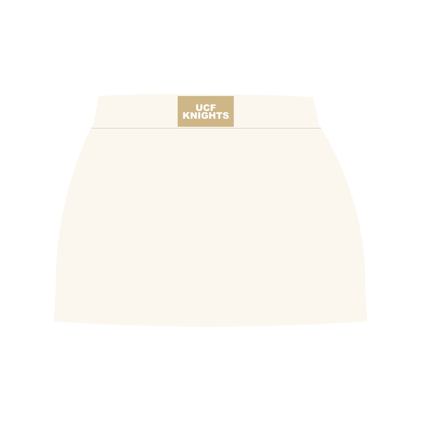 The Hayden High Waisted Skort UCF Knights Woven Label | Bone