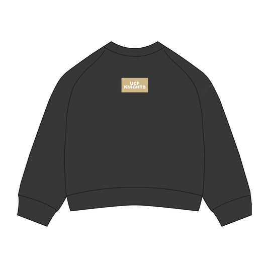 The Ava Airy Crewneck UCF Knights Woven Label | Graphite