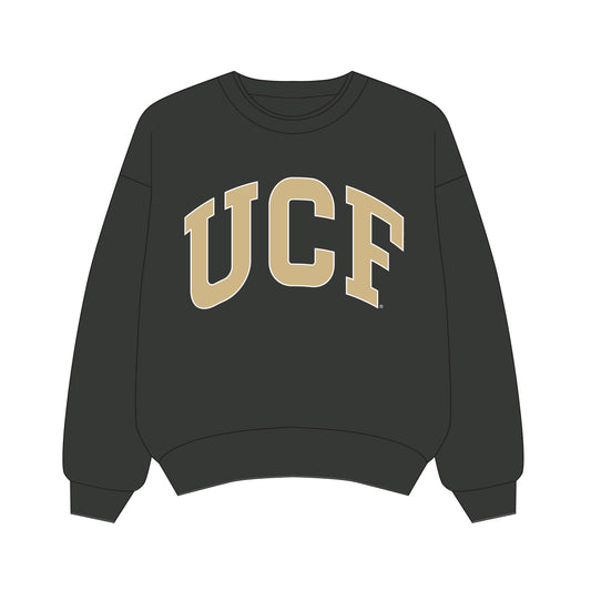 The Olivia Oversized Crewneck UCF | Youth Graphite