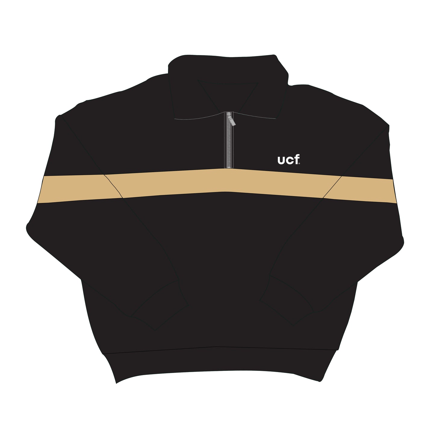 The Heather Half Zip UCF | Youth Black