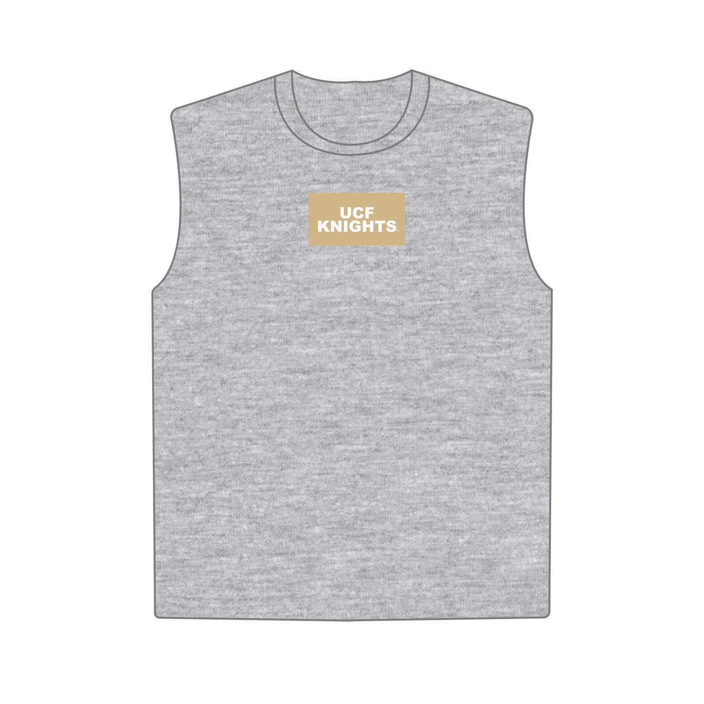 The Anna Active Tank UCF Knights Woven Label | Heather Grey