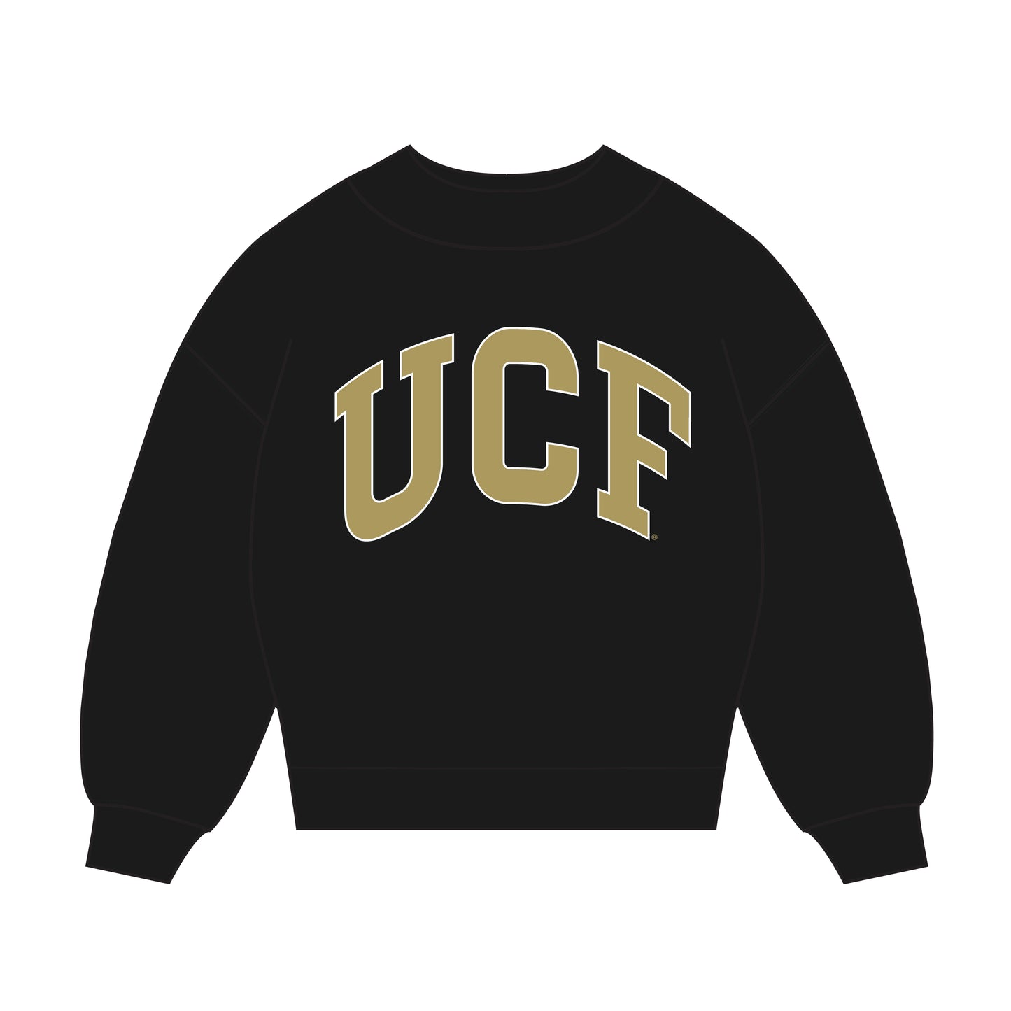 The Madi Classic Mockneck UCF Applique | Youth Black