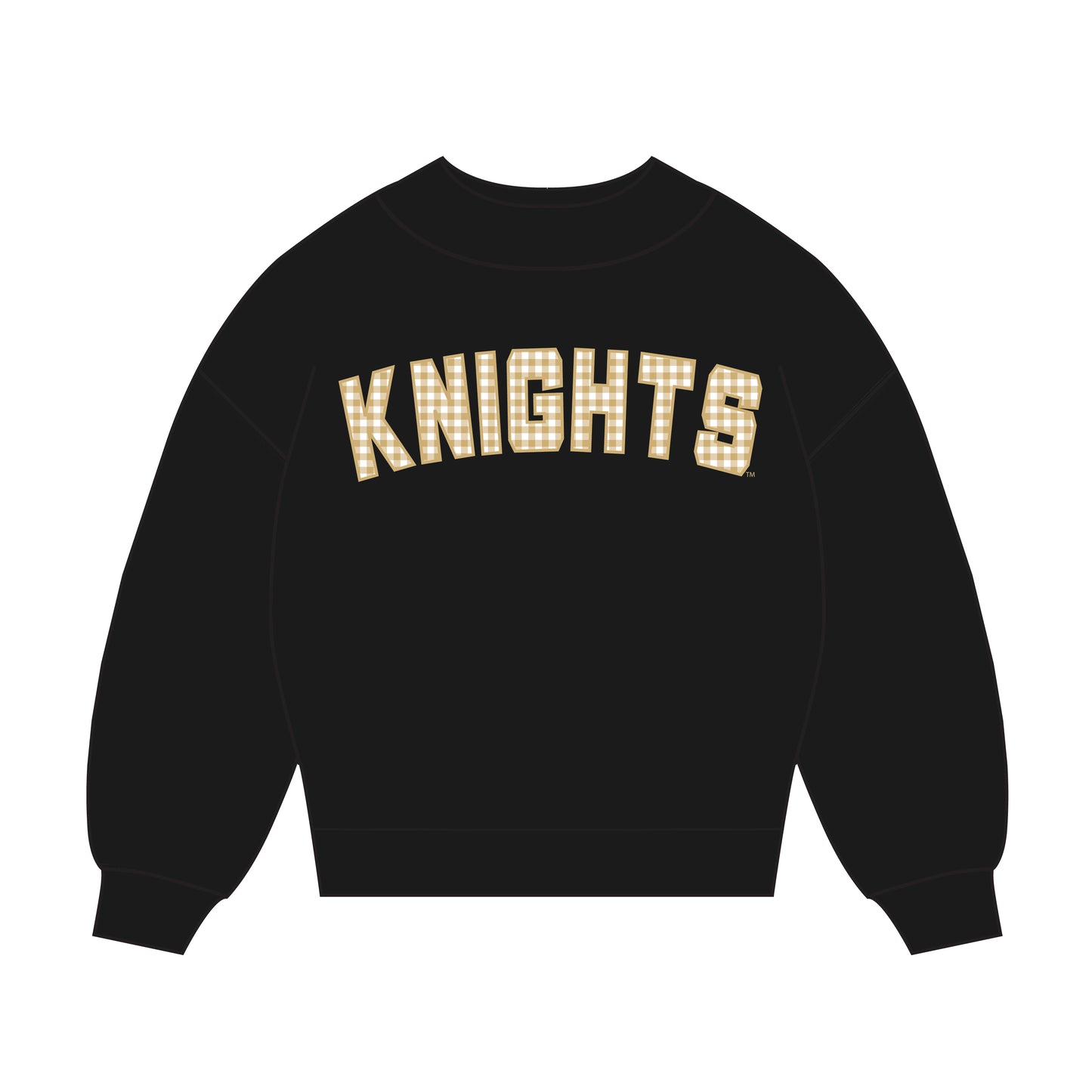 The Mallory Gingham Mockneck UCF | Youth Black