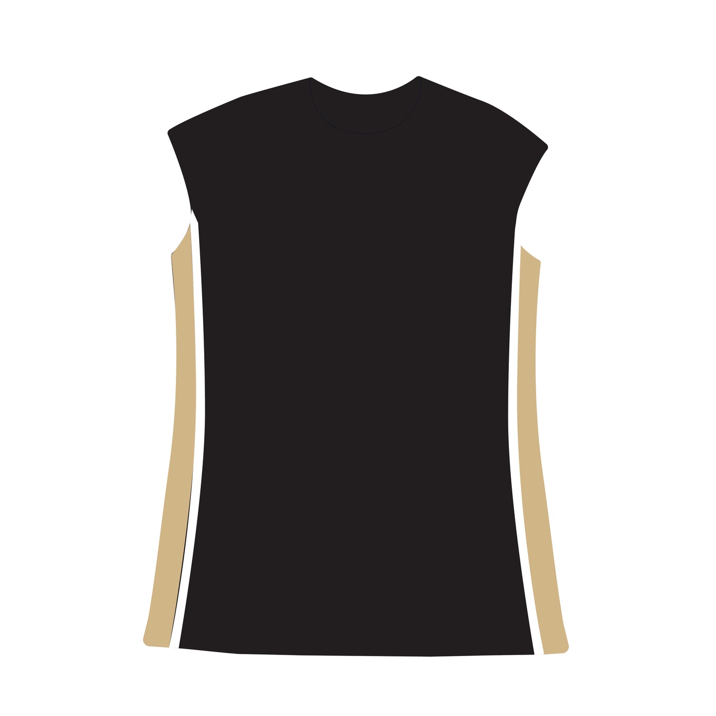 The Campbell Cap Sleeve Charge On Woven Label | Youth Black