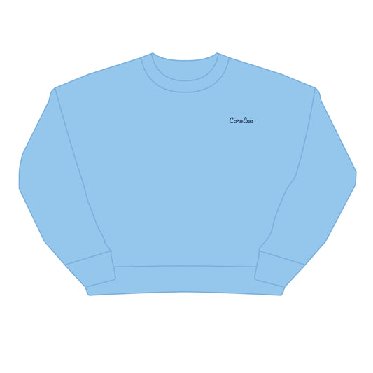 The Brooke Solid Crewneck UNC | Light Blue