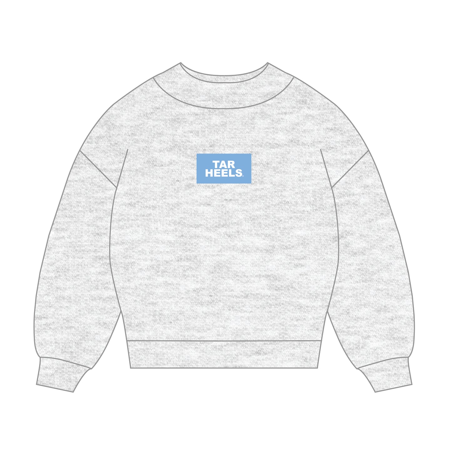 The Mary Mockneck Tar Heels Woven Label | Ash