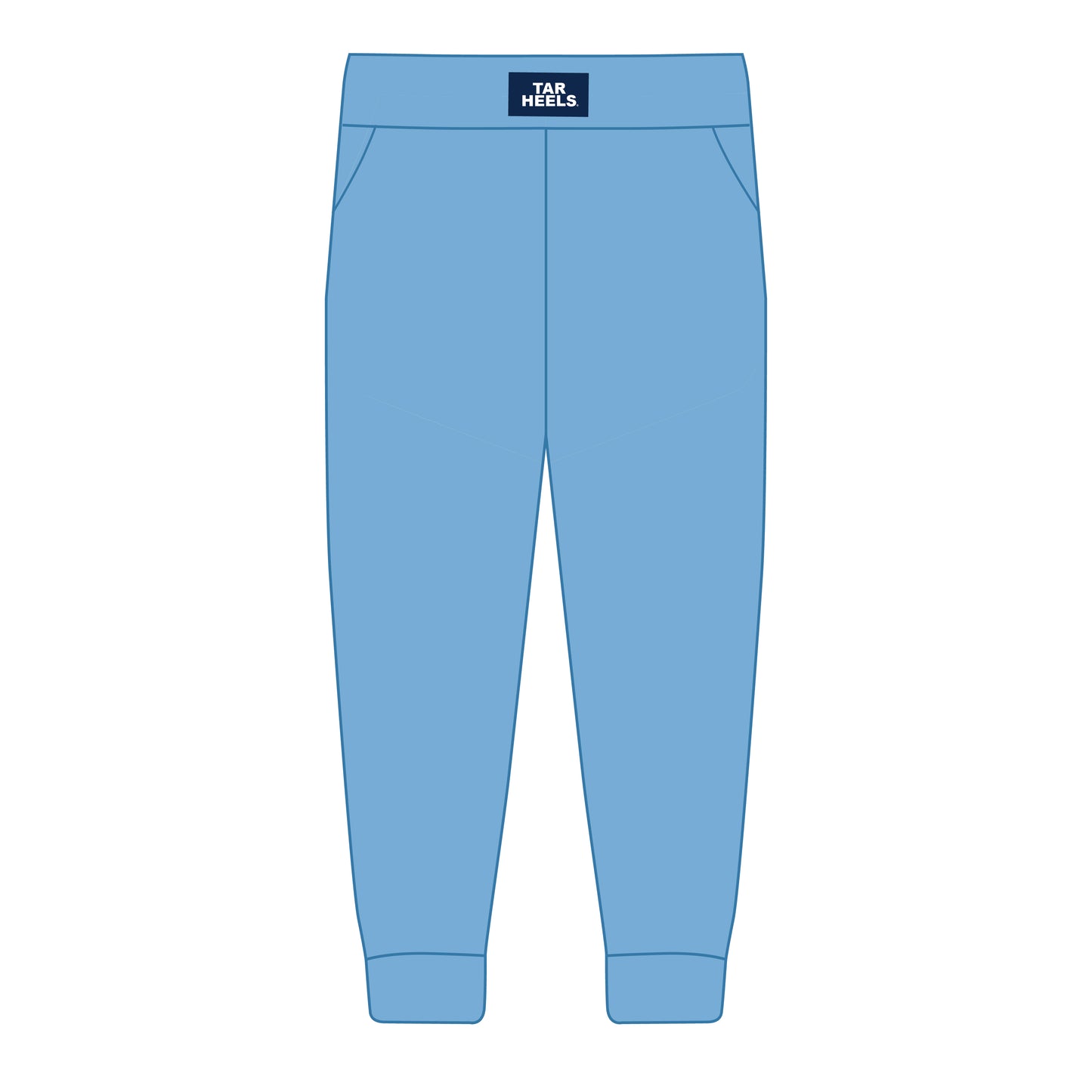 The Becca Joggers Tar Heels Woven Label | Carolina Blue