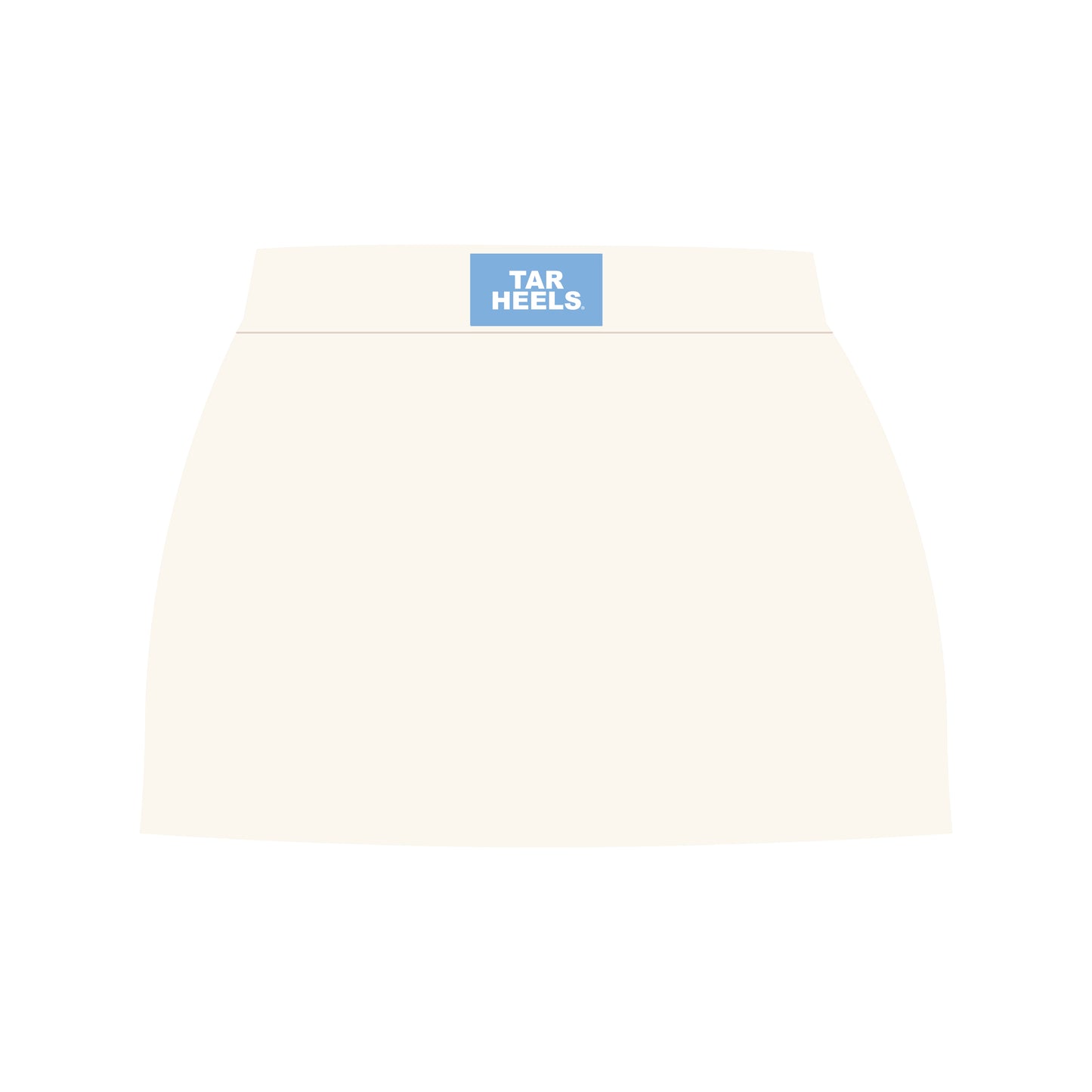 The Hayden High Waisted Skort Tar Heels Woven Label | Bone