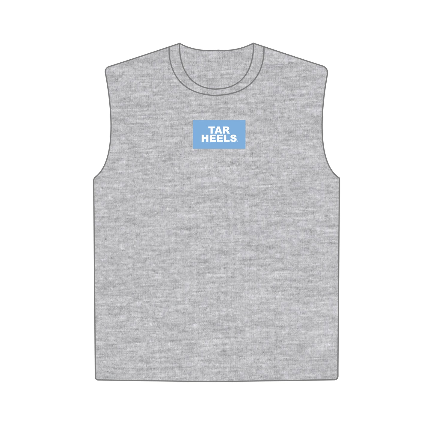 The Anna Active Tank Tar Heels Woven Label | Youth Heather Grey