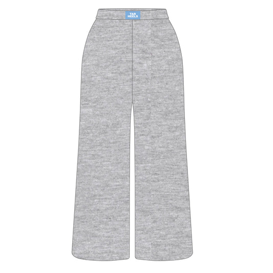 The Ava Airy Pants Tar Heals Woven Label | Heather Grey