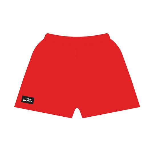 The Becca Shorts Utah Hawks Woven Label | Bright Red