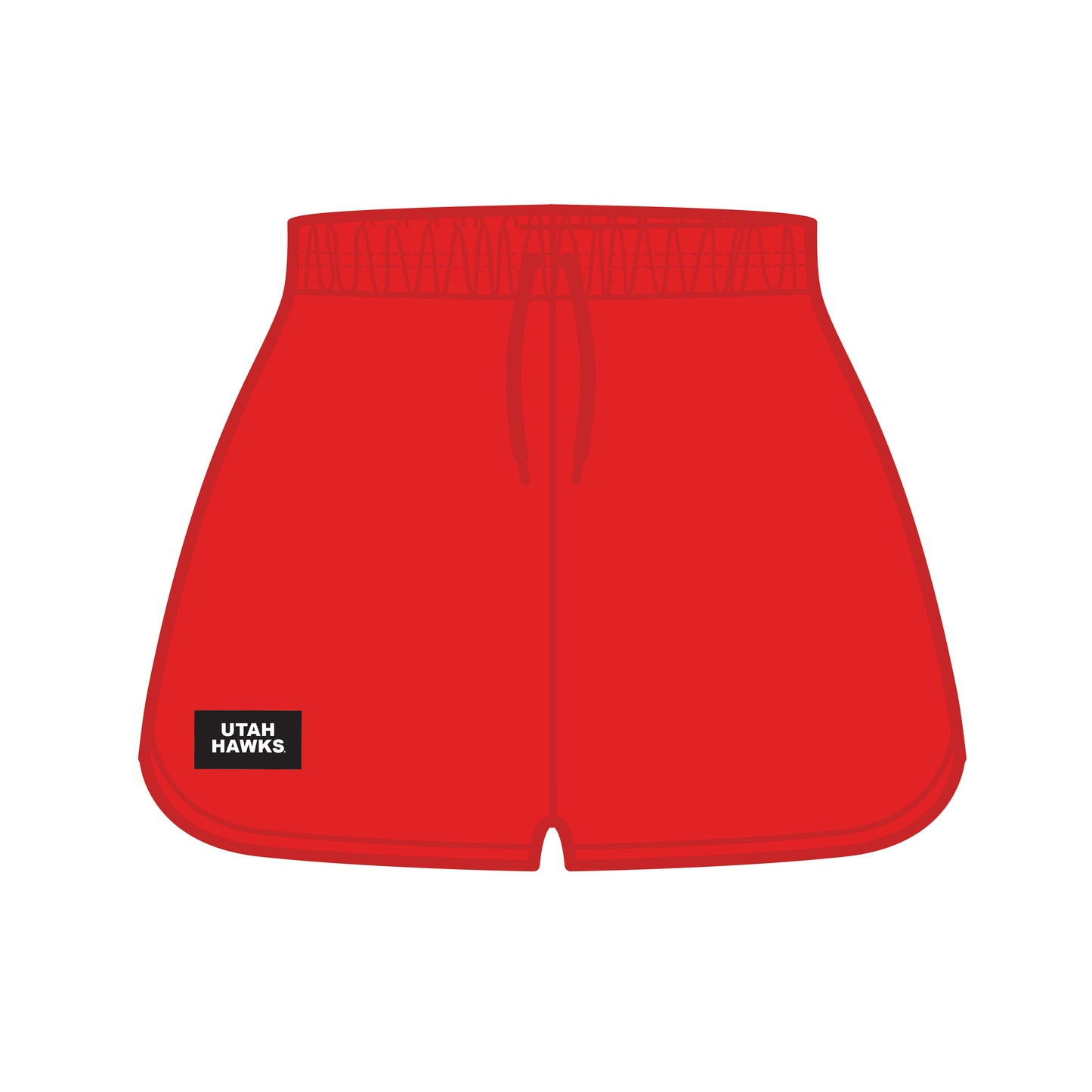 The Kristen Airy Lounge Shorts Utah Hawks Woven Label | Youth Red