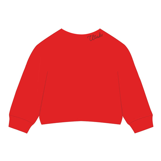 The Lexie Lounge Top Utah Hawks | Bright Red