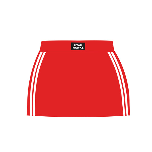 The Savannah Sporty Skort Utah Hawks Woven Label | Bright Red