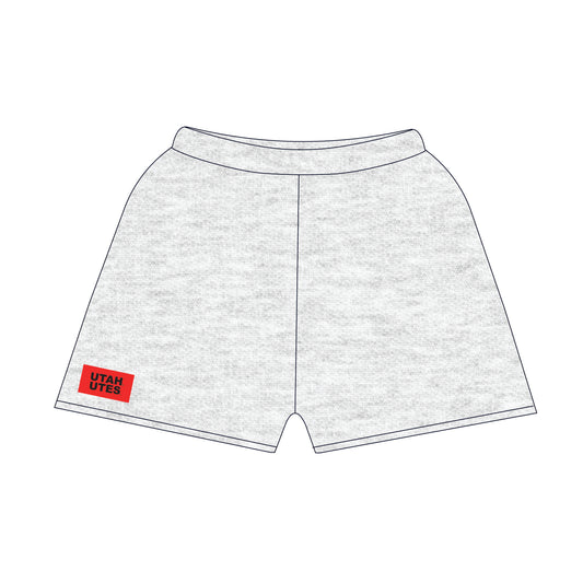 The Becca Shorts Utah Utes Woven Label | Ash