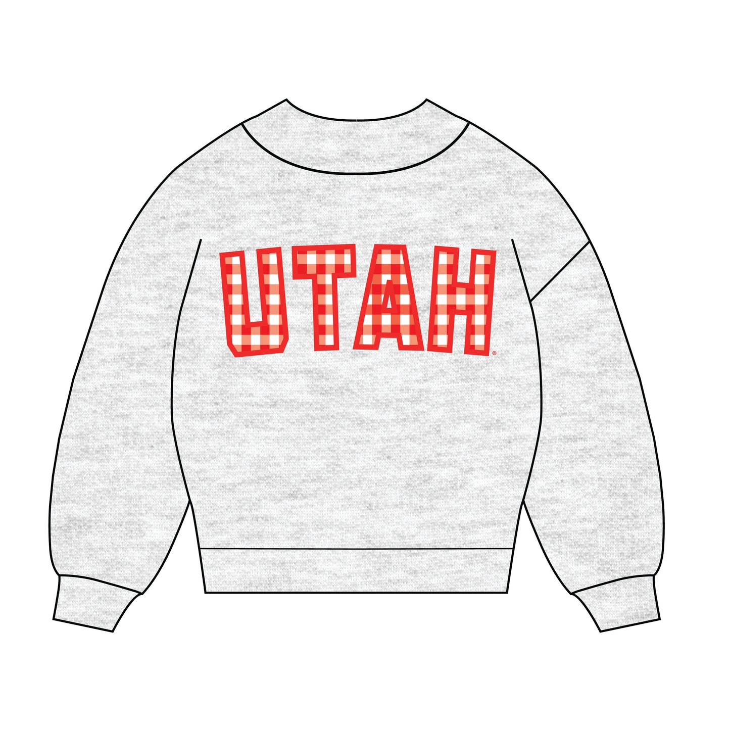 The Mallory Gingham Mockneck Utah | Ash