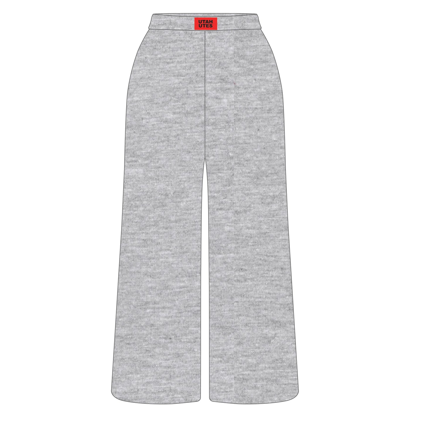 The Ava Airy Pants Utah Utes Woven Label | Youth Heather Grey