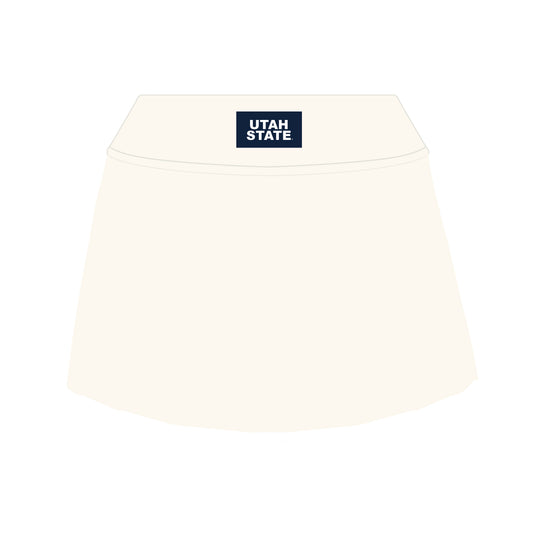 The Alli Tennis Skort Utah State Woven Label | Bone
